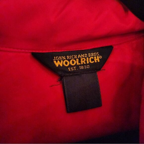 Woolrich red Poppy women's duck down puffer jacket L - Picture 2 of 7